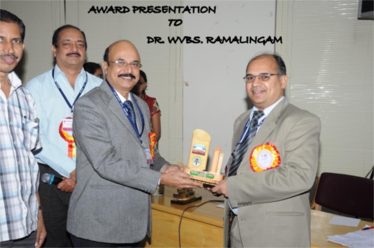 Award Presentation to Dr. WVBS Rama Lingam
